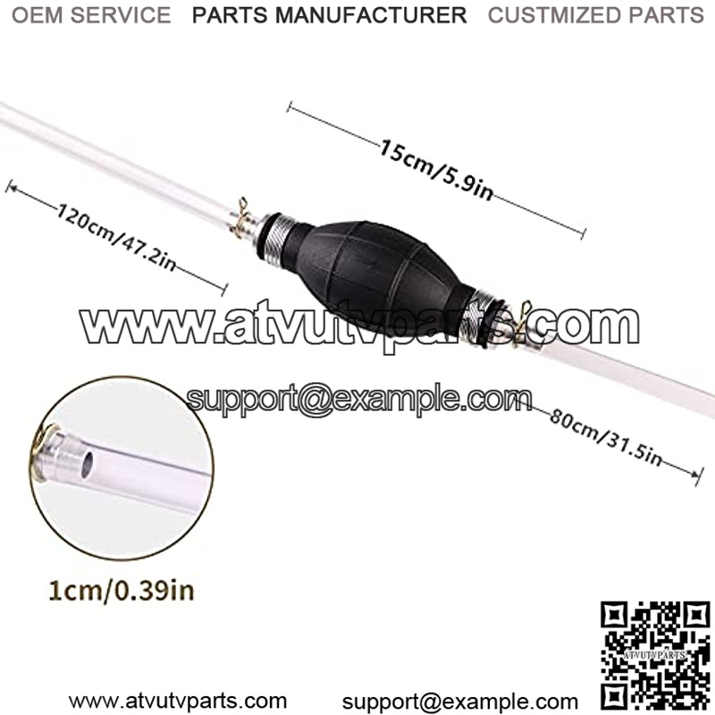 Brandon-super Gasoline Siphon Hose, Gas Oil Water Fuel Transfer Siphon PumpManual fuel pump, Fuel Transfer Pump with 2 Eco-Friendly Hose - Image 4