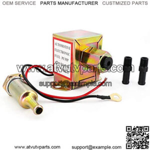 Electric Fuel Pump 12v 4.5-7psi Universal Standard Self Priming Heavy Duty Gas In-Line In-Tank Electric Fuel Pump With Installation Kit Metal Solid Petro Gasoline or Engine EP014