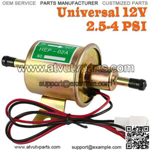 Electric Fuel Pump 12v Universal - Low Pressure 12 Volt Inline Fuel Pump for Lawn Mower Carburetor Gas Engine 2.5-4 Psi