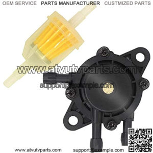 Fuel Pump for 17HP-25 HP Small Engine Lawn Mower Tractor, Gas Fuel Pump with Fuel Filter for 491922 691034 692313 808492 808656 John Deere