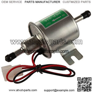 MDY HEP-02A High Pressure (4-7 PSI) Universal 12V Heavy Duty Gas Inline Electric Fuel Pump Metal Solid Gasoline or Engine