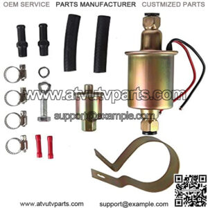 E8012S GA8012S High Pressure (5-9PSI Universal 12V Heavy Duty Gas In-Line In-Tank Electric Fuel Pump With Installation Kit Metal Solid Petro Gasoline or Engine