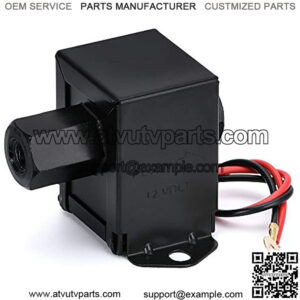 12V Electric Fuel Pump Universal Inline Fuel Pump for Petrol & EP12S FEP12SV HEP-02A (black, 4-7psi)