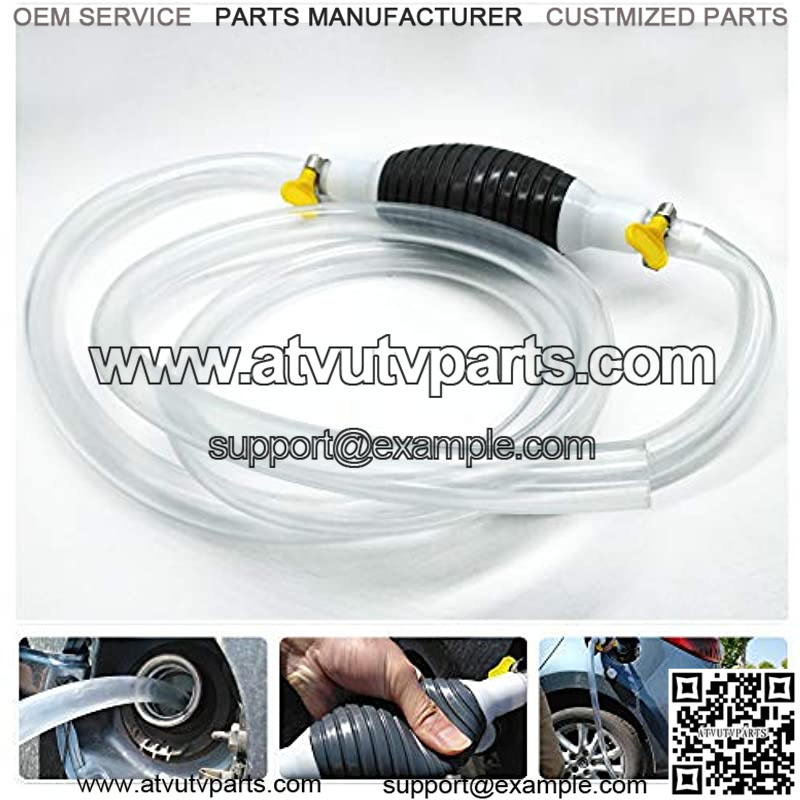 REACH AUTO PARTS Newest High Flow Siphon Hand Pump Portable Manual Car Fuel Transfer Pump for Gas Gasoline Petrol Oil Liquid Water Fish Tank with 2M Syphon Hose