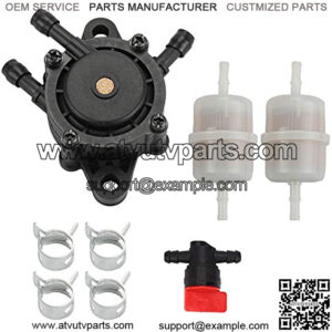 24 393 04-S 24 393 16-S Fuel Pump with 24 050 13-S Fuel Filter for CH18 CH20 CH22 CH23 CH25 CV17 CV18 CV19 Engine Lawn Mower