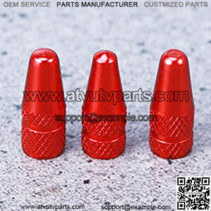 6 Pcs Bicycle Aluminum Alloy French Valve Caps Compatible with MTB Road Bike Mountain Bike Tyre Air Valve Caps Dust Covers (Green) (Color : Red)