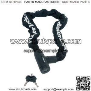 motorcycle motorbike chain lock polyester sleeve hardened steel pad lock 90cm