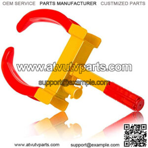 Heavy Duty Trailer Lock Wheel Clamp, Adjustable Anti-Theft Tire Lock 5.3-lb Boot for Car Truck RV Boat Trailer Automotive Golf Carts w/Three Keys