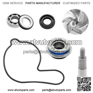 Water Pump Impeller Bearing Seal Shaft Kit for Honda TRX450R 2004 2005 2006-2009