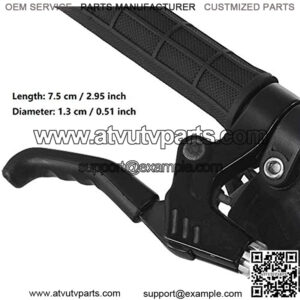 1 Pair Brake Lever Sleeves, Brake Handle Silicone Protection Cover Anti-Slip Shock-Absorbing Bicycle Brake Grip Case for Road Bike MTB (Black)