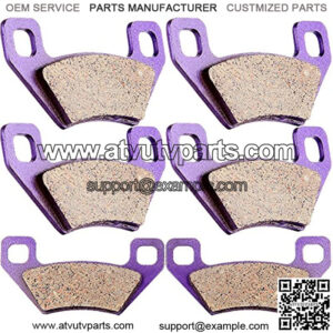 Carbon Fiber Brake Pads Fit for 04 05 06 07 08 09 10 11 12 13 14 Arctic Cat,08 09 10 11 12 KYMCO