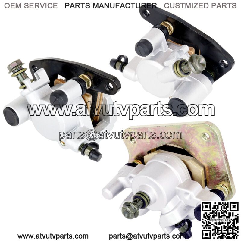 Front And Rear Brake Caliper W/Pads For Yamaha Kodiak 450 YFM450 4X4 2003-2004 - Image 2