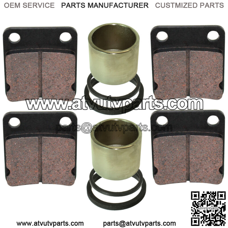 Front Brake Pads & Piston Kit for Yamaha Wolverine 450 YFM450Fx 4WD 2006-2008