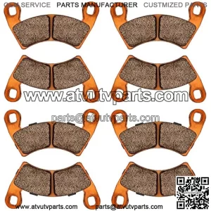Brake Pads for 2015-2020 Polaris RZR 900 (50inch) /RZR S 900 (60inch),2017-2020 Polaris RZR 1000 60inch PS EU/Tractor/Zug, 4 Set Front and Rear Sintered Copper Replacement Brake Pads