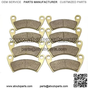 Master Chen Front Rear Brake Pads Brakes for Polaris RZR XP 1000 2014-2017 / RZR-4 XP 900/800 Ranger 6X6 EFI/Ranger 700 Crew FA452FR MC0408-PAD