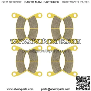 Front & Rear Brake Pads Fits for Polaris RZR XP 1000 EPS 2014 2015 2016 2017 2018 2019 2020 2021 2022 Replace 1911228/1912508/2205949 (4 Sets)