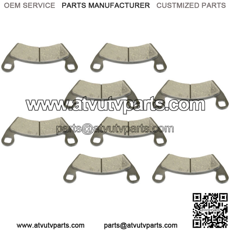 Front and Rear Brake Pads for Polaris RZR XP 1000 2014-2020 / 2203747 2205949 (For: Polaris)