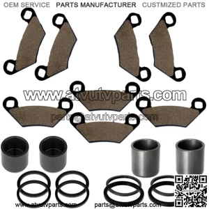 Front Rear Brake Caliper Piston W/Pad For Polaris Sportsman 1000 Touring 2015-18