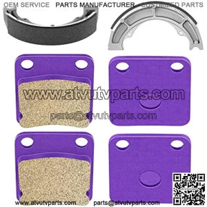 Brake shoes Fit For 02-07 for Suzuki Eiger 400 LTA400F LT-A400F 2x4 4x4 Front Brake pads and Rear Brake shoes