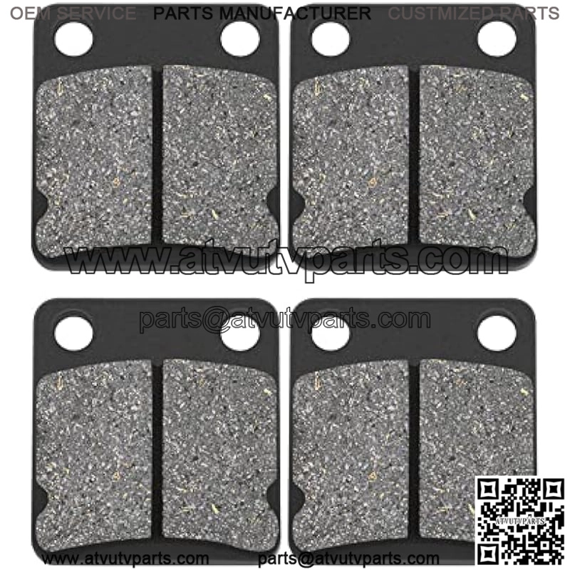 Front and Rear Brake Pads for Yamaha Grizzly 400 450 YFM250 YFM350 YFM400 YFM450 Wolverine Kodiak Big Bear YFZ350 YFZ350 YFZ450 Warrior Banshee 1995-2014