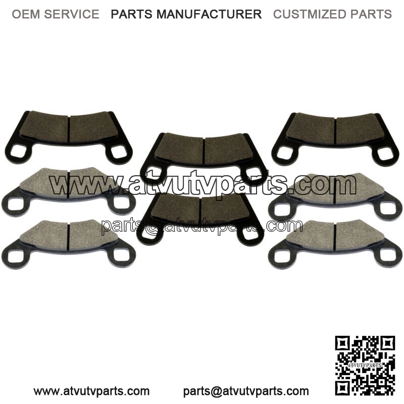 Front And Rear Brake Pads for Polaris RZR 800 EFI 2008-2014