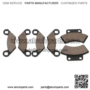 Front + Rear Organic Brake Pads 1997 Polaris Xplorer 500 4x4 Set Full Kit kp (For: Polaris)