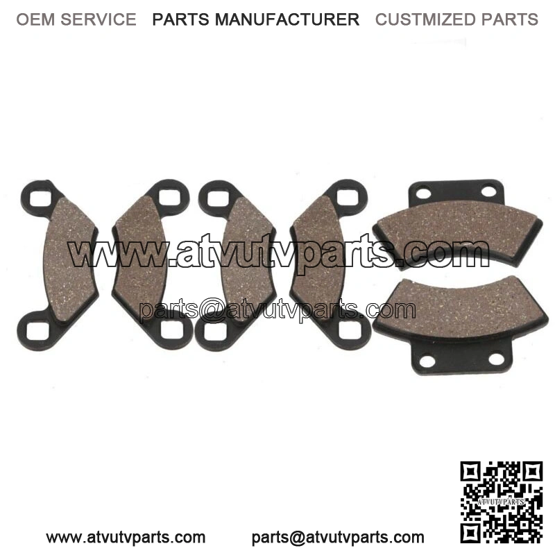 Front + Rear Organic Brake Pads 1997 Polaris Xplorer 500 4x4 Set Full Kit kp (For: Polaris)