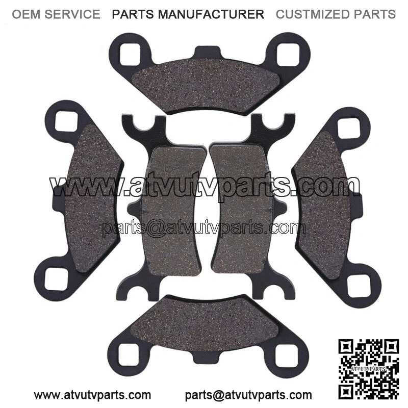 Front Rear Brake Pads for Polaris Sportsman 500 HO 4X4 2003-2009 ATV (For: Polaris)