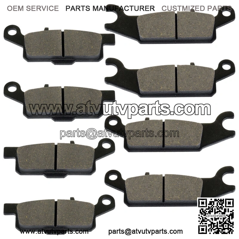 Front and Rear Brake Pads for Yamaha Grizzly 700 YFM700F 2007-2020 (For: Yamaha) - Image 4