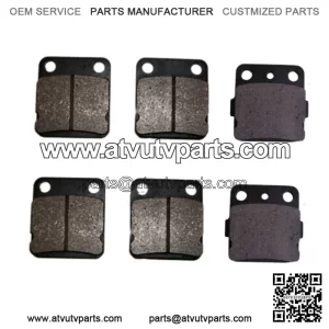 Front Rear Brake Pads Yamaha Warrior Banshee 350 ATV 6 Pcs