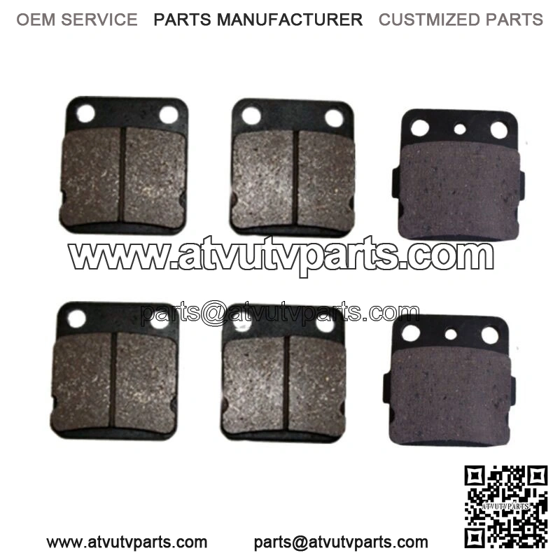 Front Rear Brake Pads Yamaha Warrior Banshee 350 ATV 6 Pcs