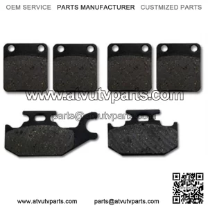 Yamaha Front + Rear Brake Pads YFM 400 450 Grizzly (07-10) Wolverine (06-10) (For: Yamaha)