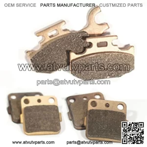 Brake Pads for Yamaha Grizzly 450 YFM450 4x4 2007 Front and Rear by Race-Driven (For: Yamaha)