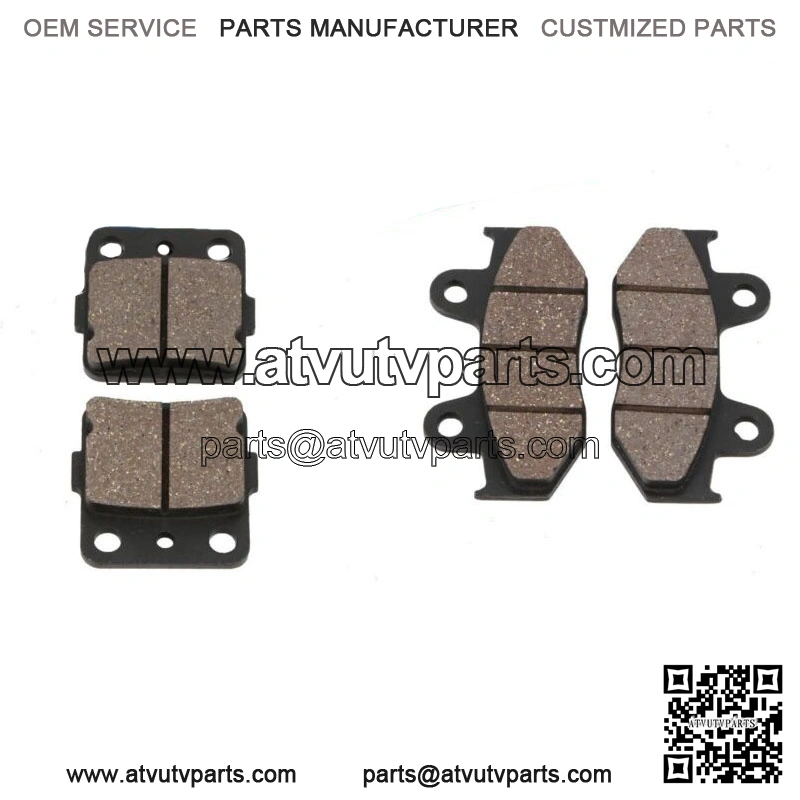 Front + Rear Organic Brake Pads 1985 Honda ATC350X Set Full Kit Complete yr (For: Honda)