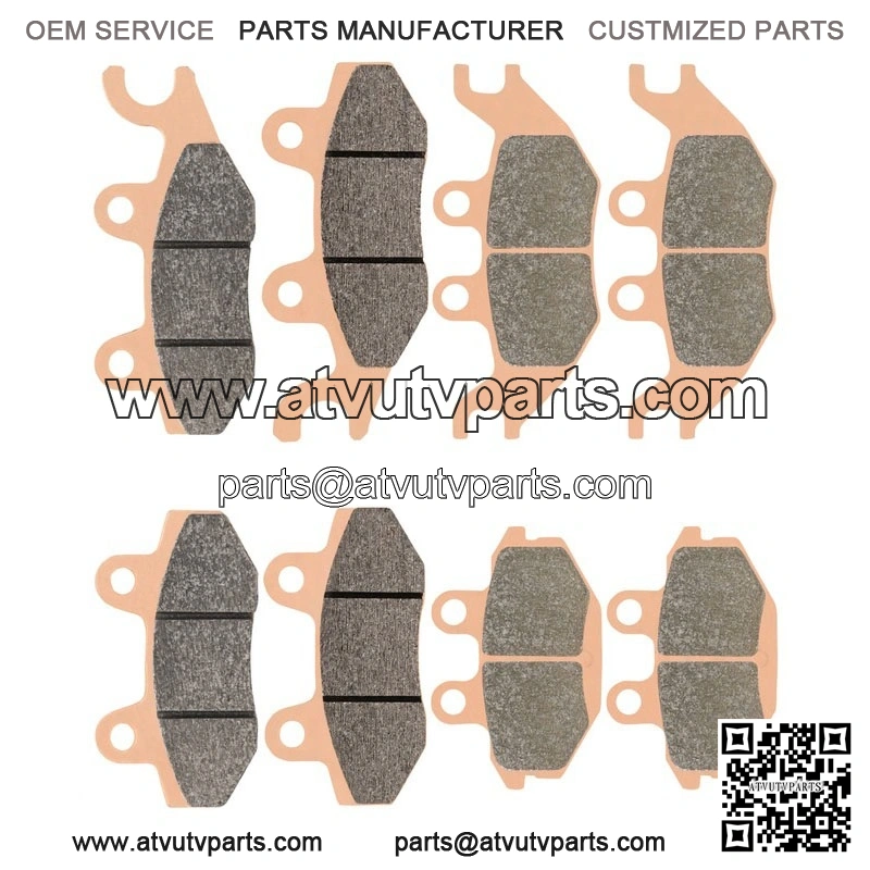 Front & Rear Sintered Brake Pads For Kawasaki KAF820 Mule PRO FX FXR FXT 16-2023