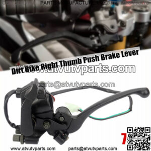 7/8" Handle Bar Dirt Bike Motorcycle ATV Right Throttle Brake Lever For 50-250CC