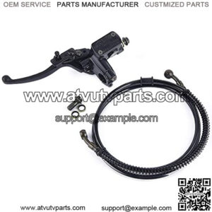 Brake Master Cylinder Brake Lever Handle with Cable Replacement for 50cc 70cc 90cc 110cc 125cc 150cc Chinese ATV Quad