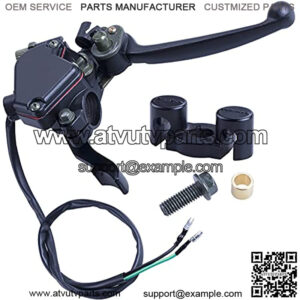 7/8'' Thumb Throttle with Dual Brake Lever Assy Compatible with 50cc 90cc 150cc 250cc ATV Quad Roketa Sunl Kazuma