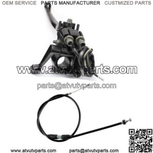 ATV Quad 7/8'' 22mm Thumb Throttle Accelerator Front Brake Lever+Throttle Cable