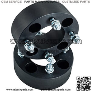 2pcs 2.0" 4/110 4x110 ATV Wheel Spacers compatible with Yamaha Grizzly Kawasaki Suzuki Honda (Black)