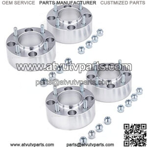 ATV 4x110 Wheel Spacers 2 Inches with 10x1.25 Studs, Compatible with Polaris Kawasaki Yamaha Rhino Grizzly Suzuki, 4pcs