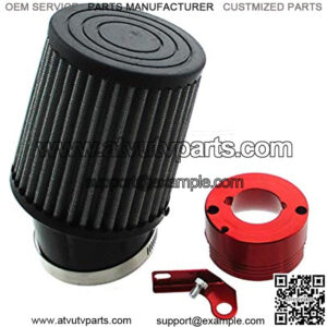 TC-Motor Air Filter Red Adapter For Honda 11Hp 13Hp GX340 GX390 Clone Engine Go Kart Predator 301cc 420cc Golf Carts Mud Boats Lawnmowers Minibikes Powered Paragliders GX270s 13/15hp Chinese OHVs