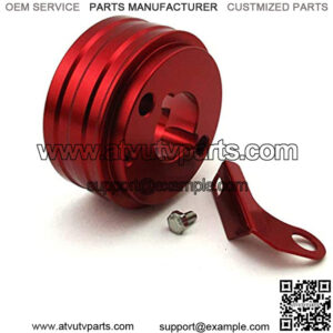 Red Aluminum Air Filter Adapter For Honda Clone GX160 GX200 6.5 HP Engine Go Kart Cart