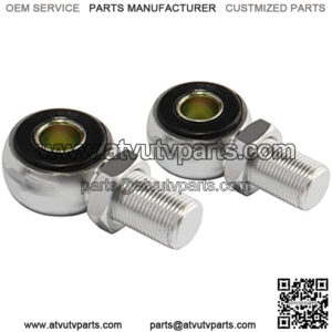 Aluminum Shock Absorber Round Hole Adapters for ATV Quad Motorcycle Pit Dirt Trail Motor Bike Sliver, 2pcs