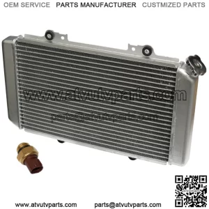 Radiator for Yamaha Grizzly 660 YFM660F Hunter 2002 2005 2007 2008 & Heat Sensor