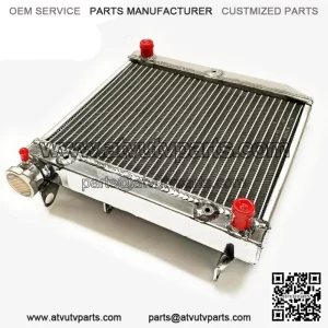 ATV Radiator for 2004-2009 Honda TRX450R TRX450ER 2005 2006 07 Polished Aluminum