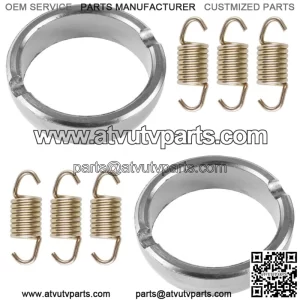 Exhaust Spring & Muffler Gasket Seal For Polaris RZR XP 1000 EPS 2014 (For: Polaris)