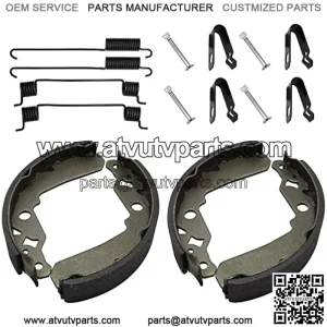 Rear Brake Shoes Springs Pins for Kawasaki Mule 500 520 550 600 610 SX KAF300 KAF400