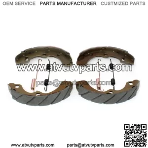 2 Sets GROOVED REAR BRAKE SHOES SPRINGS 09-13 Kawasaki KAF 950 Mule 4010 Diesel