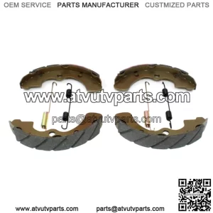 2 Sets GROOVED FRONT BRAKE SHOES SPRINGS 09-13 Kawasaki KAF 950 Mule 4010 Diesel